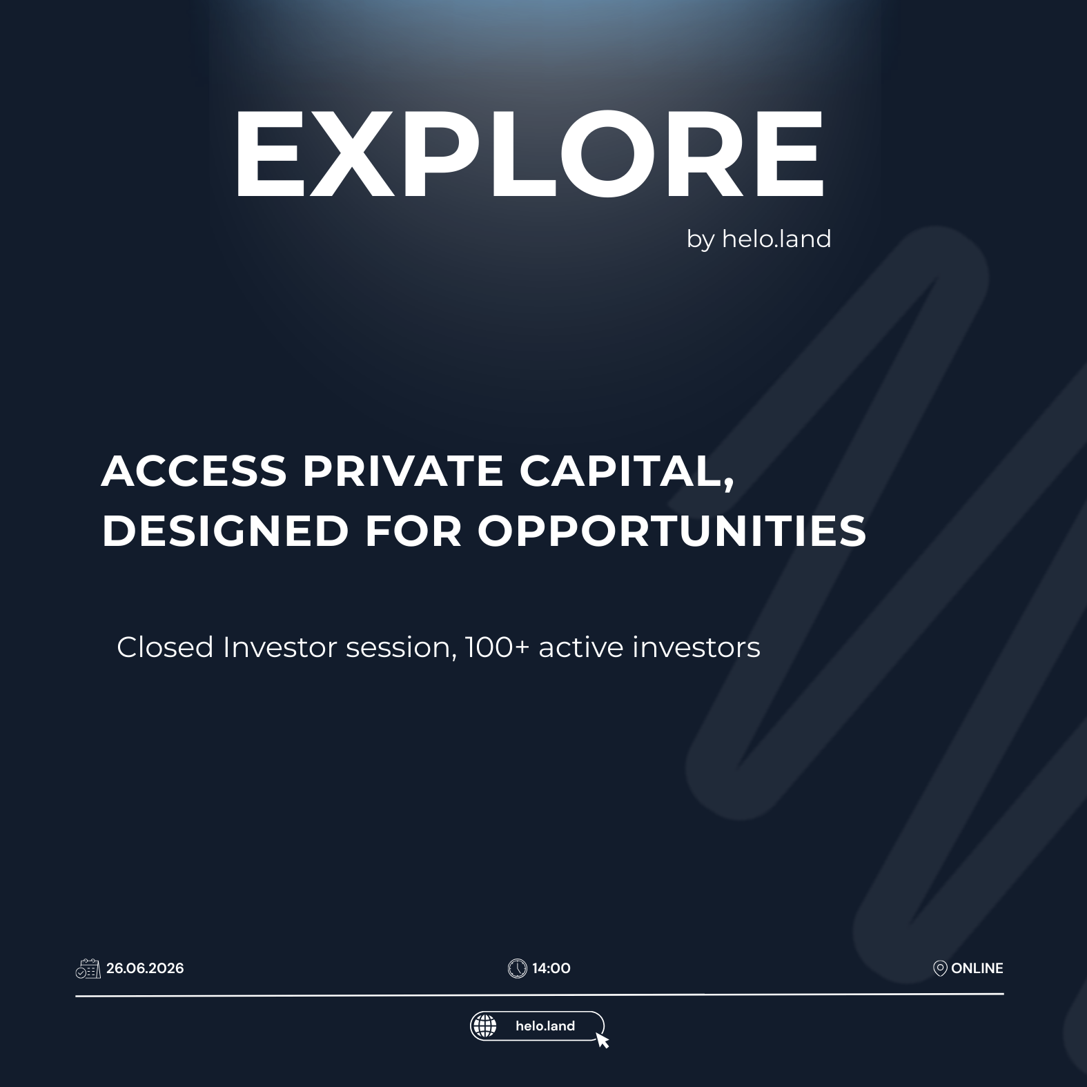Explore | Access Curated Dealflow - 26 June