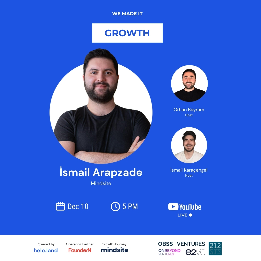 Inside the Growth Journey of Mindsite with İsmail Arapzade - Live cover